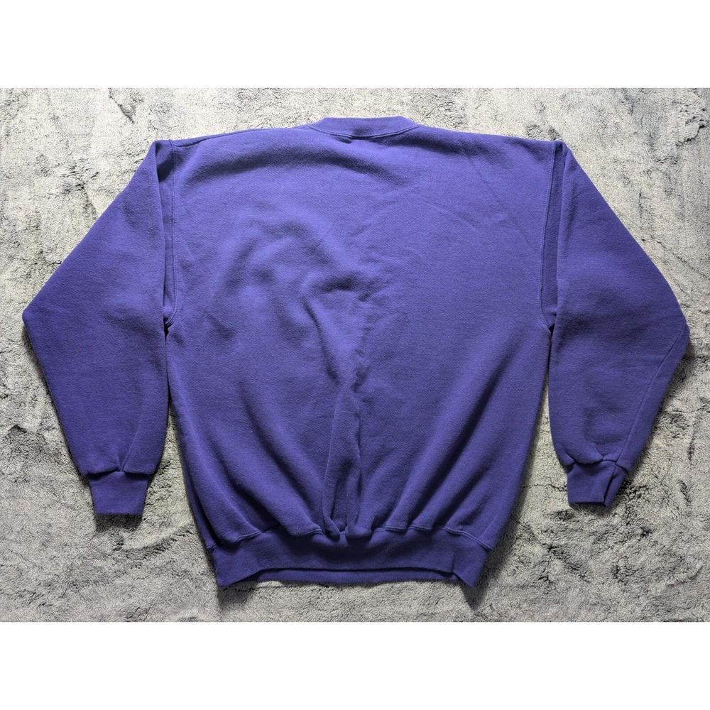 Vintage Disney Designs Long Sleeve Sweater Shirt Women Sz XL Purple Made In USA - Picture 9 of 11